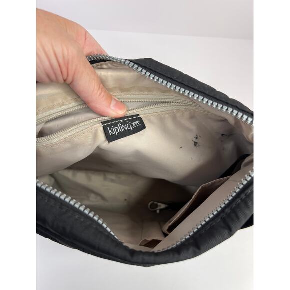 Kipling Aisling Crossbody Bag Black Noir Adjustable Strap 12x9x4 - Picture 7 of 16